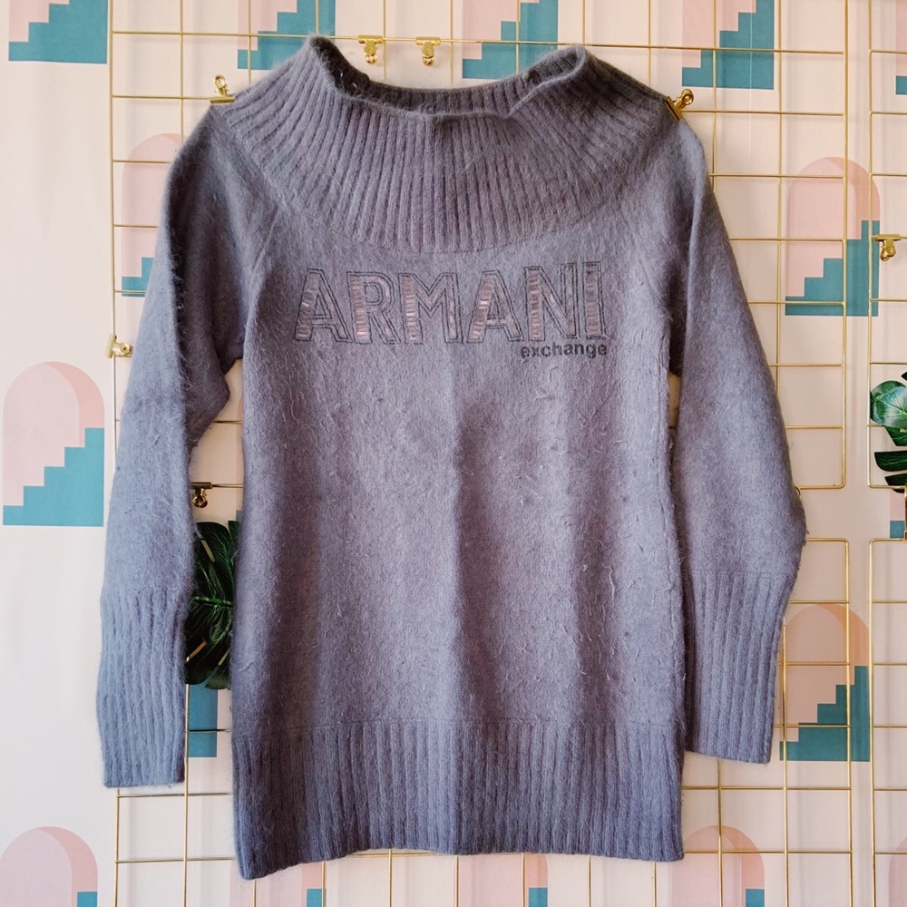 Armani Exchange off the shoulder sweater